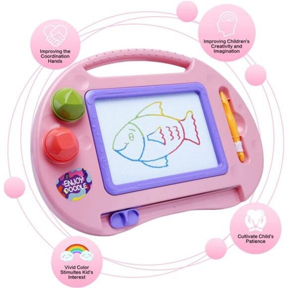 Toddler Toys for 1-2 Year Old Girls, Magnetic Drawing Board, for Kids - Picture 3 of 6